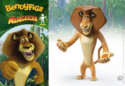 Noble Collection Alex Madagascar - Bendyfigs - Dreamworks