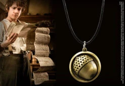 Noble Collection Leather Chain Bilbo Button Pendant - Hobbit