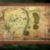 Noble Collection The Map Of Middle Earth
