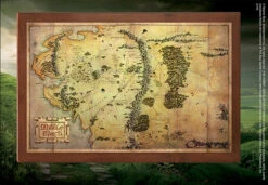 Noble Collection The Map Of Middle Earth