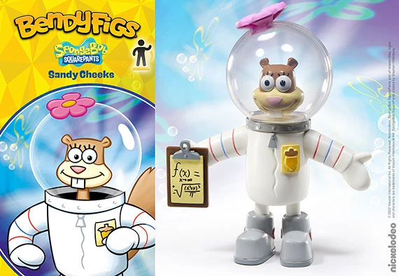 Noble Collection Sandy Cheeks - Bendyfigs - Sponge Bob 1 Noble Collection Sandy Cheeks - Bendyfigs - Sponge Bob