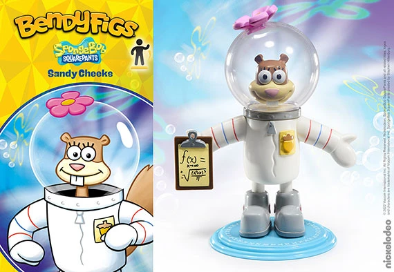 Noble Collection Sandy Cheeks - Bendyfigs - Sponge Bob 2 Noble Collection Sandy Cheeks - Bendyfigs - Sponge Bob – Image 2