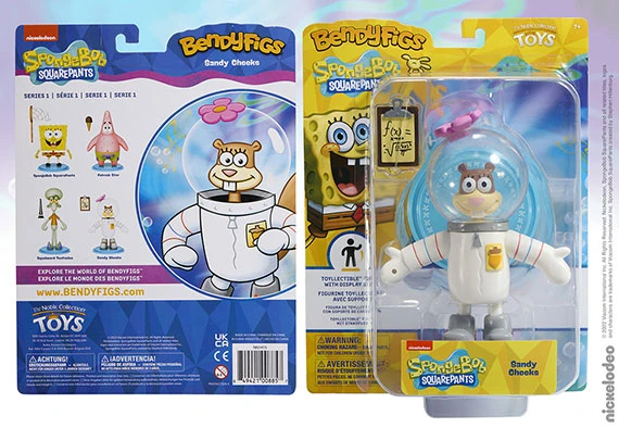 Noble Collection Sandy Cheeks - Bendyfigs - Sponge Bob 3 Noble Collection Sandy Cheeks - Bendyfigs - Sponge Bob – Image 3