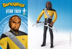 Noble Collection Worf - Action Figure Bendyfigs - Star Trek The Next Generation