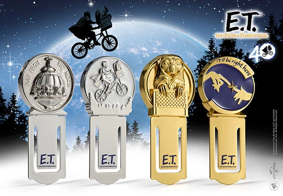 Noble Collection E.T. The Extra Terrestrial Bookmarks - Universal 1 Noble Collection E.T. The Extra Terrestrial Bookmarks - Universal
