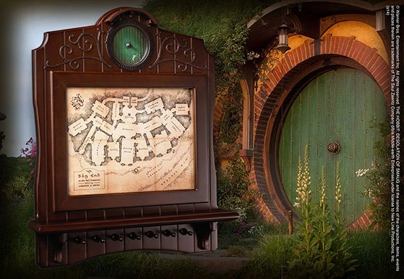 Noble Collection Bag-end Map Plaque Key Holder 2 Noble Collection Bag-end Map Plaque Key Holder – Image 2