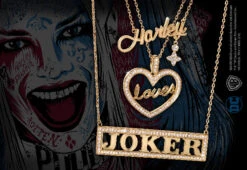 Noble Collection DC- Harley Loves Joker Necklace Set