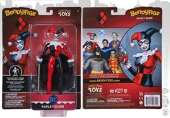 Noble Collection Harley Quinn Jester Outfit - Bendyfigs - DC Comics -Noble Collection NN4061 VUE3 600