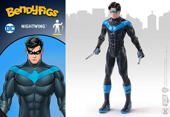 Noble Collection Nightwing - Bendyfigs - DC Comics 1 Noble Collection Nightwing - Bendyfigs - DC Comics