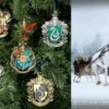 Noble Collection Hogwarts Tree Ornaments