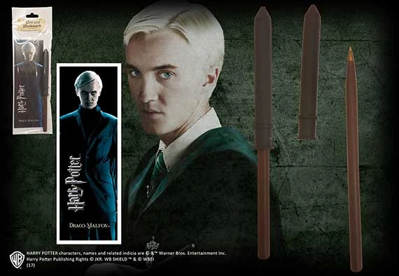 Noble Collection Draco Malfoy Wand Pen & Bookmark 1 Noble Collection Draco Malfoy Wand Pen & Bookmark