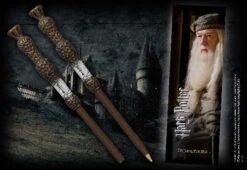 Noble Collection Dumbledore Wand Pen And Bookmark