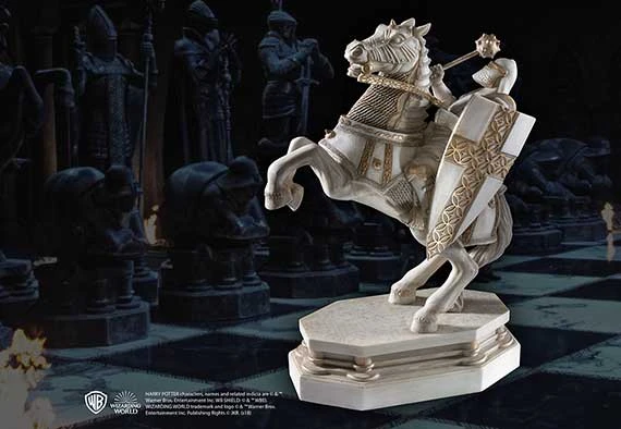 Noble Collection Wizard Chess Knight Bookend - White - Harry Potter 1 Noble Collection Wizard Chess Knight Bookend - White - Harry Potter