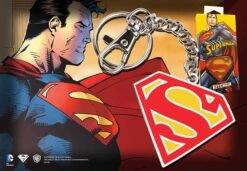 Noble Collection Superman 5cm Colour Logo Keychain